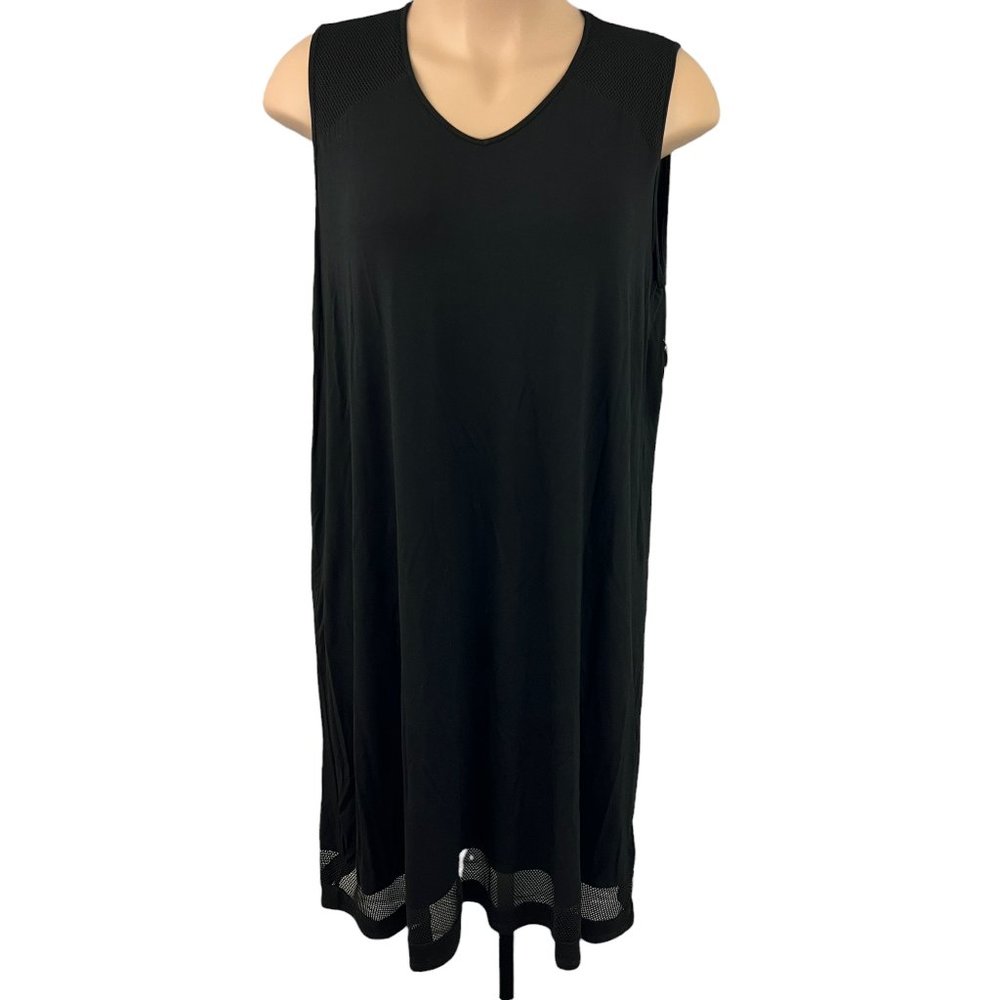 Catherines Black Swim Coverup  Dress 1X